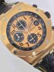 Fake Audemars Piguet Watch Rose Gold Case Black Leather  (4)_th.jpg